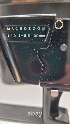 Bolex 155 Super 8 Film Movie Camera Macro Zoom 11.9 30mm + Bag Manual UNTESTED