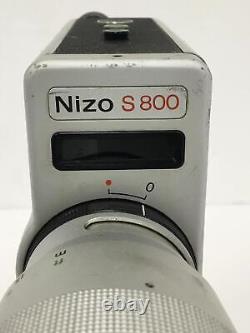 Braun Nizo S800 Silver super 8 movie camera 7-80mm F/1.8, Working, no batery