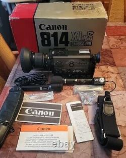 Canon 814XL-S Super 8 Camera Box & Accessories Cam Will NOT POWER Parts & Repair