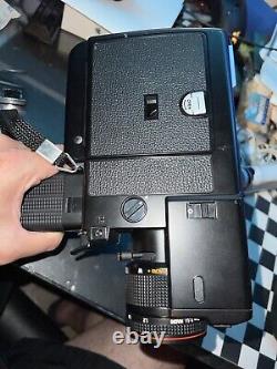 Canon AF 514 XL-S Super 8 Film Movie Camera. Parts. (Corrosion Battery) As It