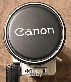 Canon Super 8 Video Camera Auto Zoom 814 With Carrying Case Box & 1981 Film