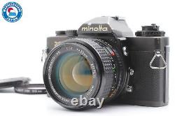 Exc+5 Minolta XD-S 35mm Black SLR Film Camera with MC Rokkor 50mm 1.4 From JAPAN