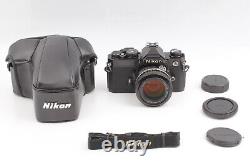 MINT LENS Nikon FM Black Film Camera + Ai Nikkor 50mm f/1.4 withCap From Japan