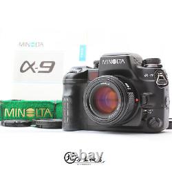 MINT Minolta? 9 a9 Alpha Maxxum Dynax Film Camera AF 50mm f1.4 Lens From JAPAN