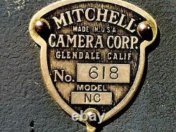 MITCHELL MOVIE FILM CAMERA 35mm NCR #618 BLUE MITCHELL withANAMORPHIC VIEWFINDER