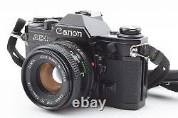 N MINT+3? Canon AE-1 Black SLR 35mm Film Camera NEW FD 50mm F/ 1.8 Lens 1507
