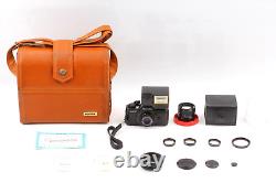 N. MINT? Pentax Auto 110 SLR Film Camera 2Lens & Flash Set withCase From JAPAN