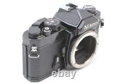 NEAR MINT Nikon FM Black 35mm Film Camera + Ai Nikkor 50mm f/1.4 From Japan
