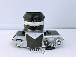 NEAR MINT? Nikon New F Apollo + 50mm f/1.4 Lens 35mm Film Camera Japan 2115