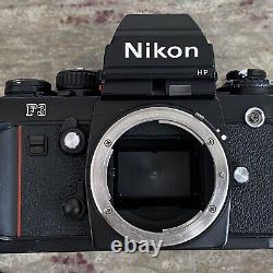 Nikon F3HP Film Camera + Nikkor 50mm f/1.4 Lens, L1A UV Filter, and Nikon Strap