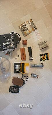 VINTAGE BOLEX PAILLARD H16 Movie Camera & Accessories