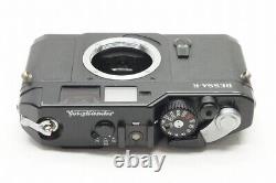 VOIGTLANDER BESSA R 35mm Rangefinder Film Camera Black Body Only #230703d