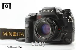 Video MINT Minolta Alpha Dynax Maxxum9? 9 a9 Film Camera AF 50mm f/1.7 Japan