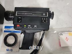 Vintage Super 8, Sankyo Sound XL-40S Cine/movie Camcorder camera+Case+headphones