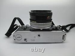 Appareil photo argentique reflex Canon AE-1 Program 35mm avec objectif 50mm f/1.8 FD FONCTIONNE PARFAITEMENT