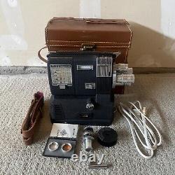 Appareil photo cinématographique double Vintage Wittnauer WD 400 8mm + accessoires et étui