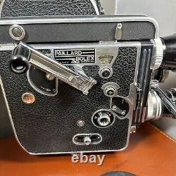 Appareil photo de cinéma Vintage Bolex Paillard H16 Reflex 16mm avec 3 objectifs + stéréo + accessoires