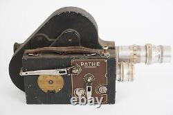 Caméra de cinéma Pathe Webo avec objectif de cinéma BERTHIOT 3x 20mm / 25mm / 75mm