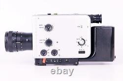 Caméra de cinéma super 8 Braun Nizo 481 Silver 8-48 mm F/1.8 avec modification de batterie