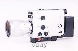 Caméra de cinéma super 8 Braun Nizo 801 Silver 7-80mm F/1.8 avec modification de batterie
