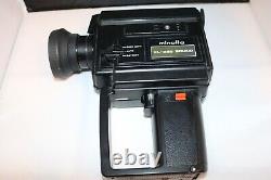 Caméra de film 8MM Minolta XL-225 Production sonore noire avec poignée propre