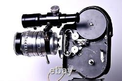 Caméra de film vintage Paillard Bolex H-16 LEADER fonctionne avec le corps de caméra PAN CINOR
