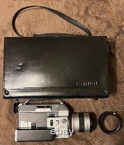 Caméra vidéo Super 8 Canon Auto Zoom 814 avec boîte de transport et film de 1981