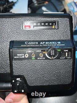 Canon AF 514 XL-S Super 8 Film Movie Camera. Pièces. (Corrosion de la batterie) Tel qu'il est.