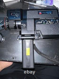 Canon AF 514 XL-S Super 8 Film Movie Camera. Pièces. (Corrosion de la batterie) Tel qu'il est.