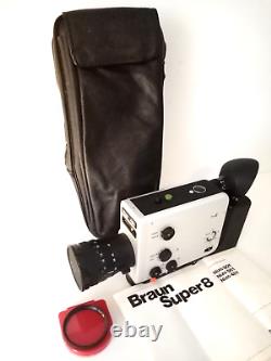 Design vintage Braun Nizo 481. Caméra de cinéma Super 8 & étui d'origine