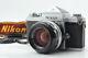 Exc+5 Nikon F Niveau Des Yeux Argent 35mm Appareil Photo Argentique Objectif 50mm F1.4 De Japan