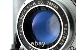 N. MINT ? Fuji Super Fujica 6 Six 6x6 Film Appareil photo format moyen avec étui de JAPAN