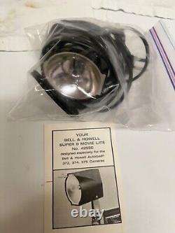 Projecteur Bell&Howell, caméra avec lumière, colleuse de film